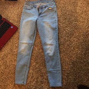 Light was blue jeans.